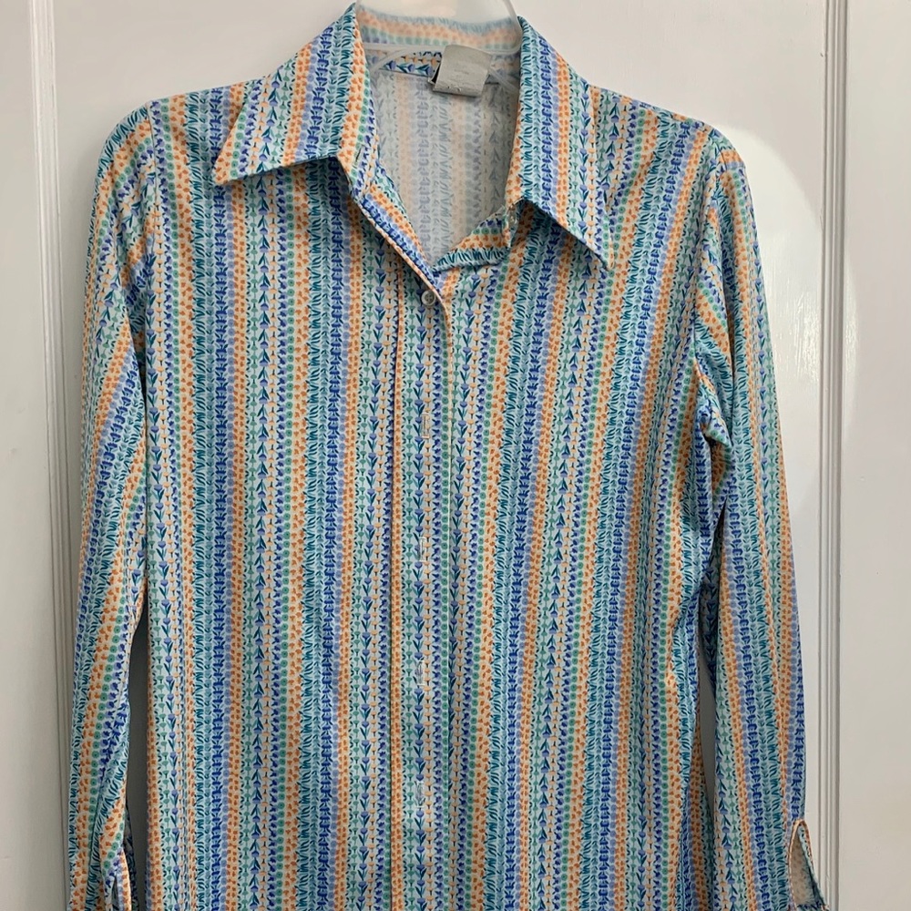 1970’s Vintage Blouse by Nikki, Size 14
